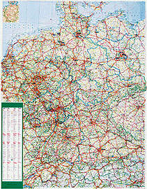 Stra&szlig;enkarte Deutschland