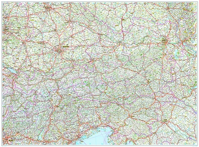 Stra&szlig;enkarte &Ouml;sterreich