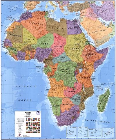Afrika Landkarte