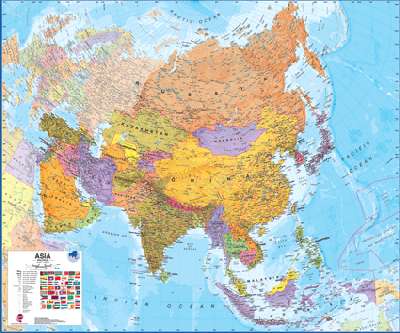 Asien Landkarte