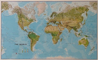 die geografische Weltkarte
